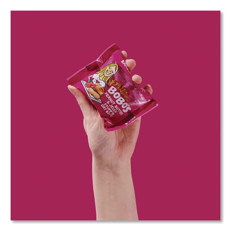 BOBO'S Stuff'd Oatmeal Bites, Peanut Butter and Jelly, 1.3 oz Individually Wrapped, 25/Box (BBO00216) thumbnail 4