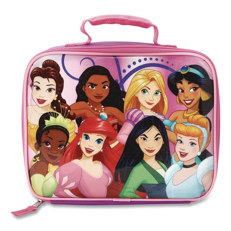 BIOWORLD MERCHANDISING Kids Insulated Lunch Tote, Disney Princesses Theme, Multicolor (BWRLXG5DBEDSYSB)