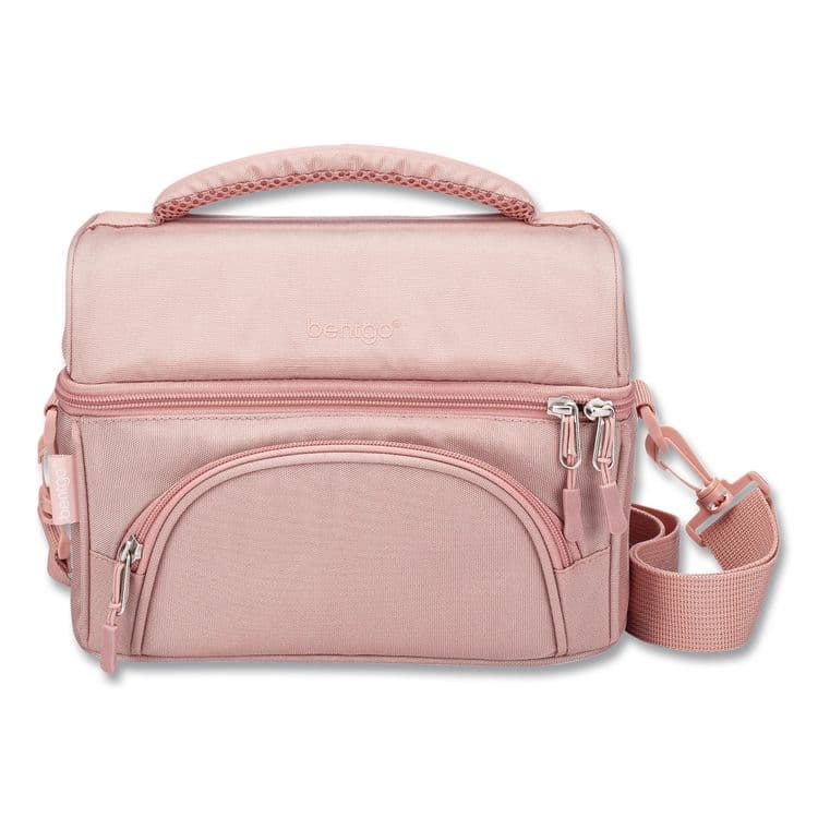 BENTGO Deluxe Insulated Lunch Bag, 8" x 10" x 7.5", Blush Pink (BEOBG2M)
