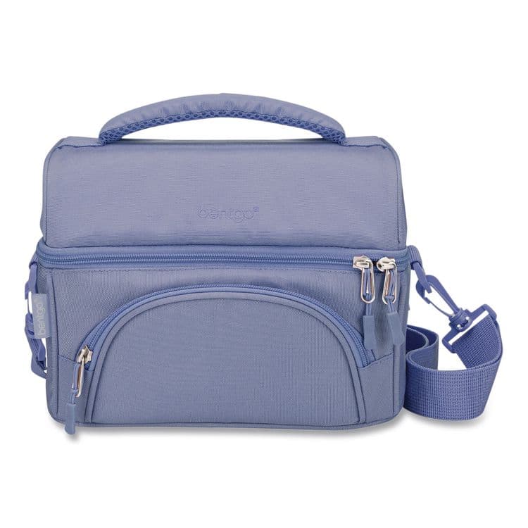 BENTGO Deluxe Insulated Lunch Bag, 8" x 10" x 7.5", Slate Blue (BEOBG2S)
