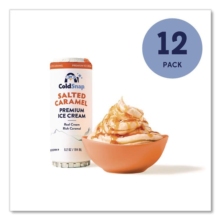 COLDSNAP Ice Cream Pod, Salted Caramel, 5.2 oz Single Serve Pod for ColdSnap Machine, 12/Carton (CDS600040) thumbnail 2