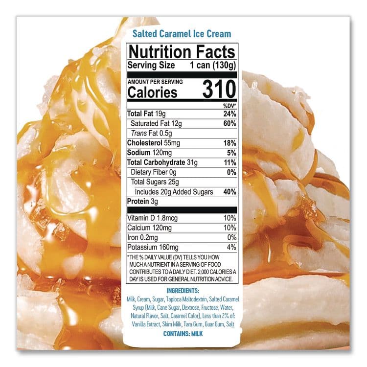 COLDSNAP Ice Cream Pod, Salted Caramel, 5.2 oz Single Serve Pod for ColdSnap Machine, 12/Carton (CDS600040) thumbnail 4