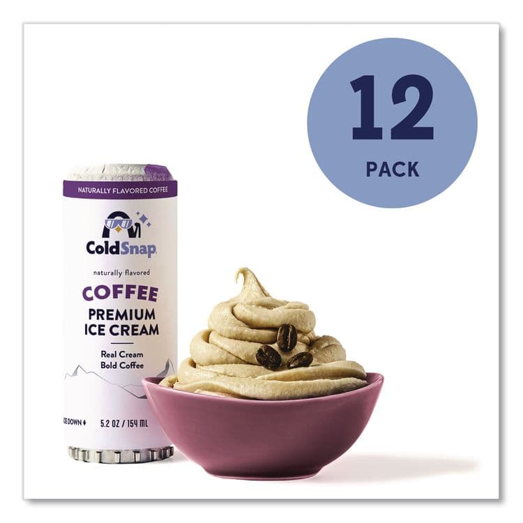 COLDSNAP Ice Cream Pod, Coffee, 5.2 oz Single Serve Pod for ColdSnap Machine, 12/Carton (CDS600089) thumbnail 2