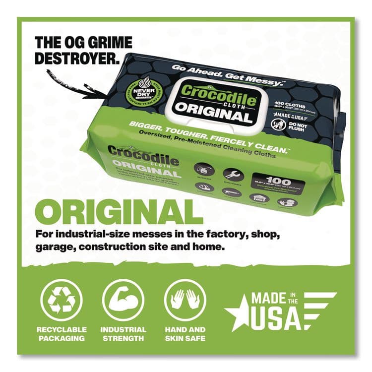 NUVIK USA . Original Cleaning Cloths, 10 x 15, White, 100/Pack (DIL5900100) thumbnail 2