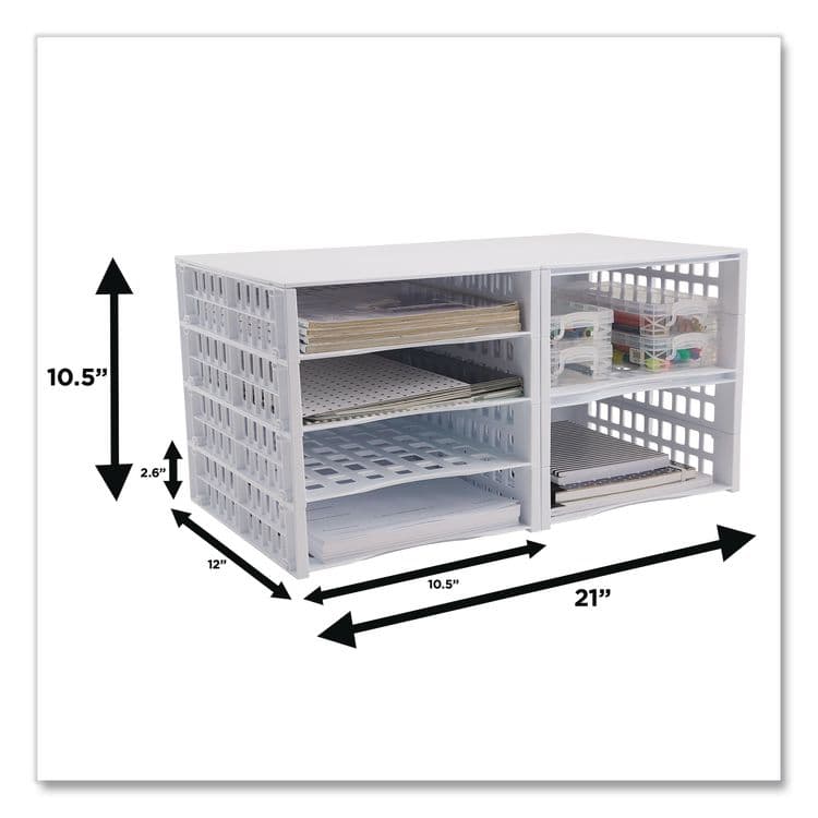 ADVANTUS CORPORATION Literature Organizer, 8 Sections, 21 x 12.25, White (AVT39444) thumbnail 2