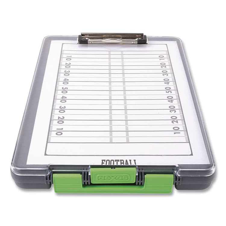 DEXAS INTL ClearView Clipcase Storage Clipboard, 0.35" Clip Capacity, Holds 8.87 x 12.25 Sheets, Gray/Green (DSE5717802) thumbnail 2