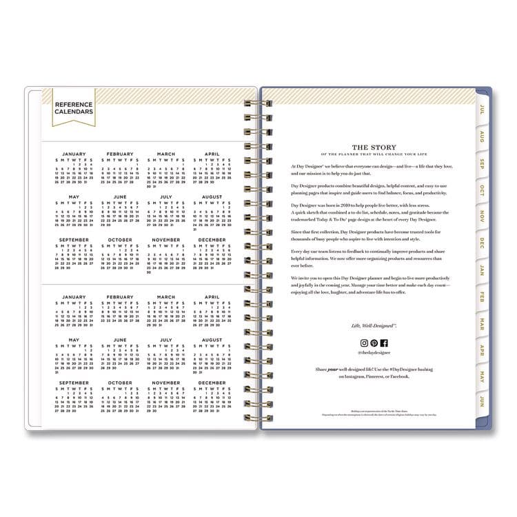 BLUE SKY Day Designer Climbing Floral Blush Create-Your-Own Cover Weekly/Monthly Planner, 8 x 5, 12-Month: July 2025 to June 2026 (BLS137881A26) thumbnail 4