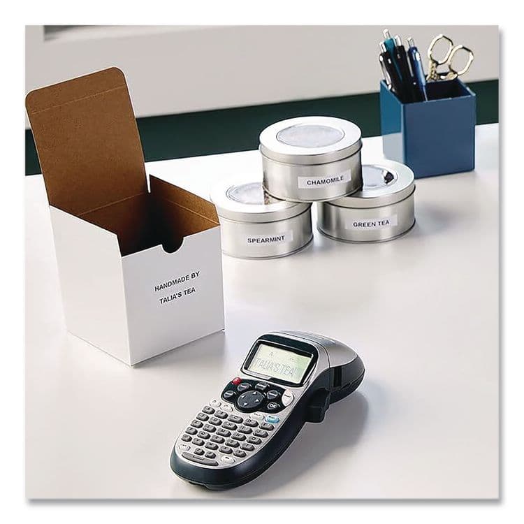 DYMO LetraTag Plastic Labels, 0.5" x 13 ft, White, 3 Cassettes/Pack (DYM2156092) thumbnail 4