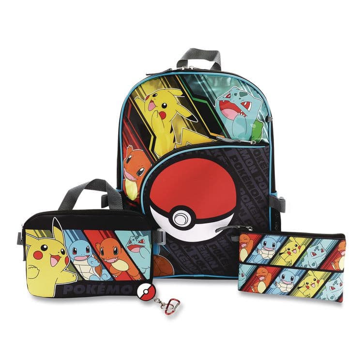 BIOWORLD MERCHANDISING Pokemon Kids 5-Piece Backpack Set, Multicolor (BWRB1B7Y0QPOKSB) thumbnail 2