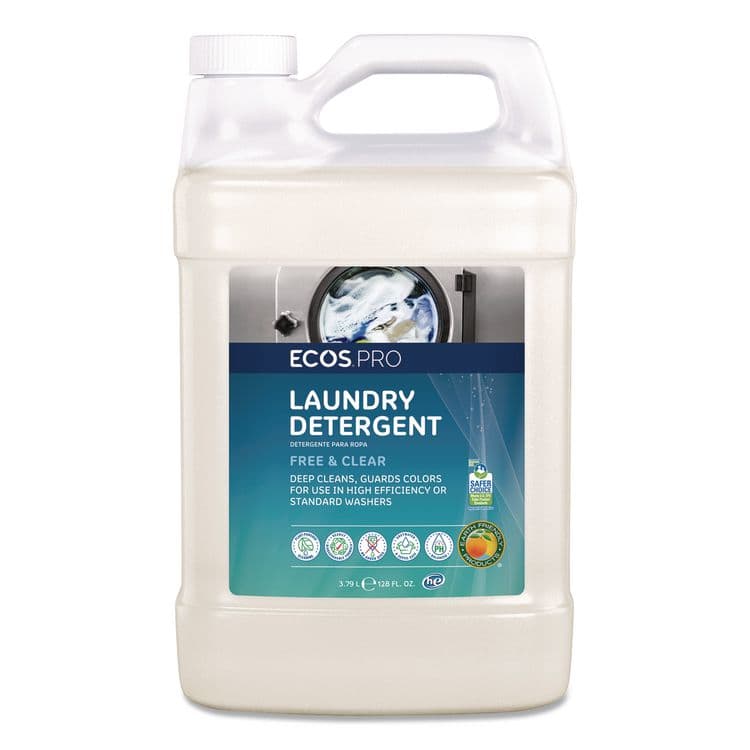 EARTH FRIENDLY PRODUCTS Free and Clear Laundry Detergent, HE Compatible,128 oz Bottle, 4/Carton (EOPPL976404) thumbnail 2