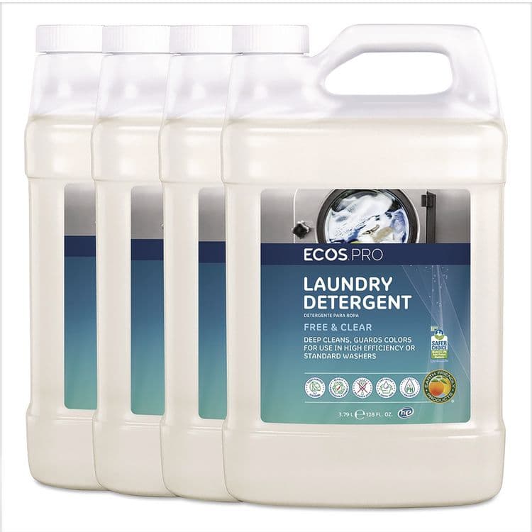 EARTH FRIENDLY PRODUCTS Free and Clear Laundry Detergent, HE Compatible,128 oz Bottle, 4/Carton (EOPPL976404)