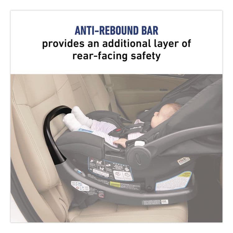 GRACO SnugRide SnugFit 35 ICS Car Seat, Supports Up to 35 lbs, 17.6 x 28 x 29.41, Gotham (GCO2121500) thumbnail 3
