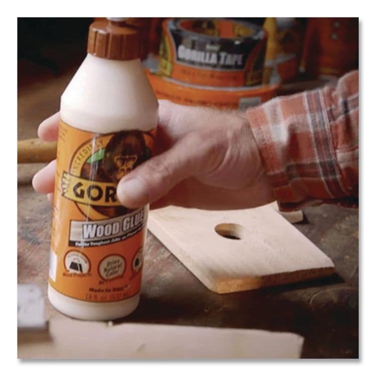 GORILLA GLUE COMPANY Wood Glue, 8 oz, Dries Light Tan (GOR6200001) thumbnail 3