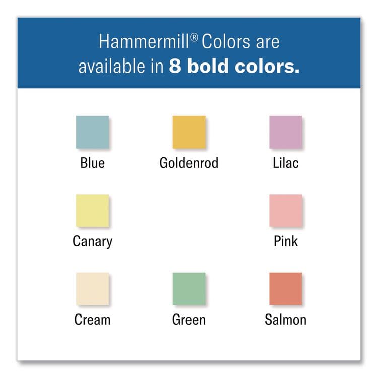 HAMMERMILL/HP EVERYDAY PAPERS Colors Print Paper, 24 lb Bond Weight, 8.5 x 11, Blue, 500/Ream (HAM103671) thumbnail 4