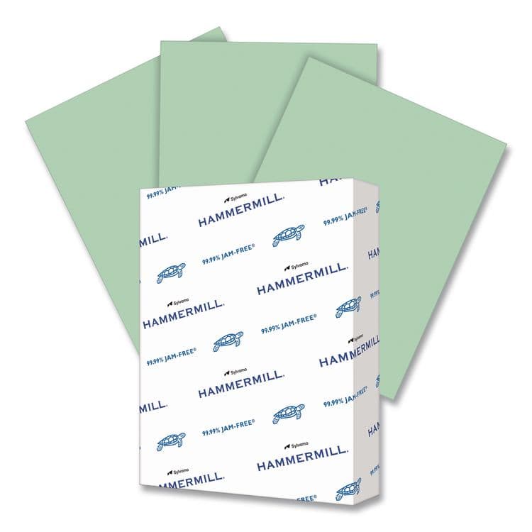 HAMMERMILL/HP EVERYDAY PAPERS Colors Print Paper, 24 lb Bond Weight, 8.5 x 11, Green, 500/Ream (HAM813341)