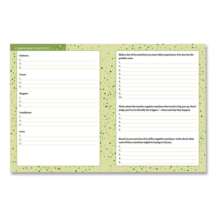 QUARTO PUBLISHING PLC Guided Journal: 3-Minute Positivity - Transform Your Life by Changing Your Thoughts, Blue Cover, (96) 8 x 6 Sheets (HBG978078584204) thumbnail 4