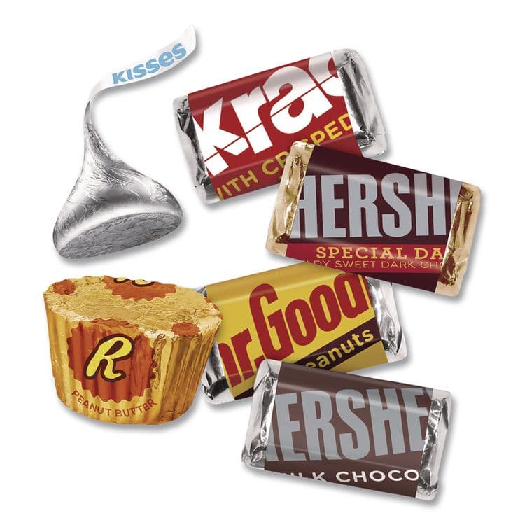 NATIONAL BRAND Hershey's and Reese's Miniatures Assorted Chocolate Candy Party Pack, 32.9 oz Bag (HRSHEC45716) thumbnail 3
