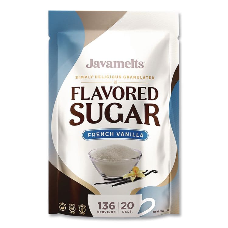 JAVAMELTS Flavored Sugar, French Vanilla, 1.5 lb Bag (JVMJMT55382)