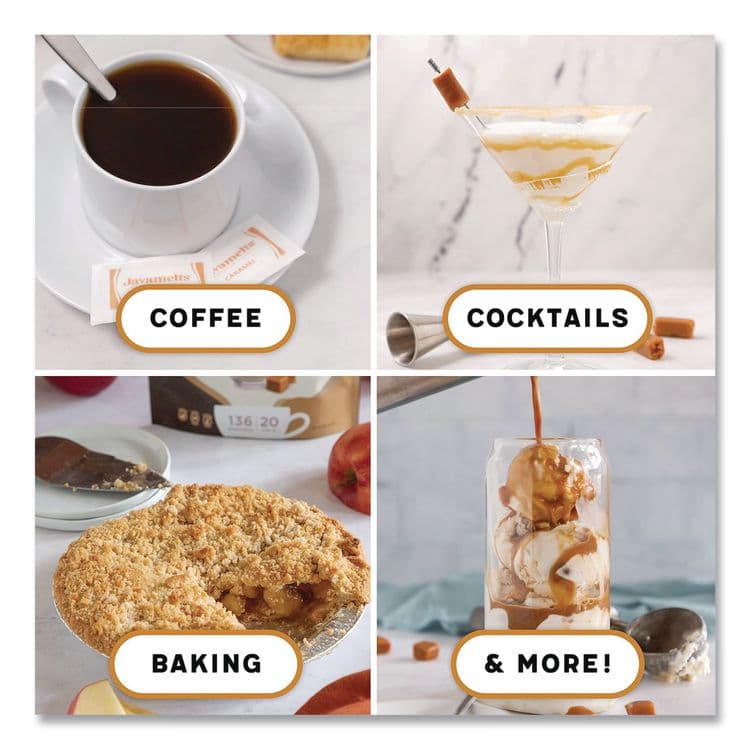 JAVAMELTS Flavored Sugar, Caramel, 1.5 lb Bag (JVMJMT55383) thumbnail 3