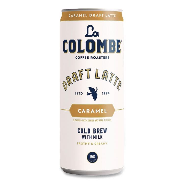 LA COLOMBE COFFEE ROASTERS Draft Latte Cold Brew, Caramel Latte, 11 oz Can, 12/Carton (LALLCT00499) thumbnail 2
