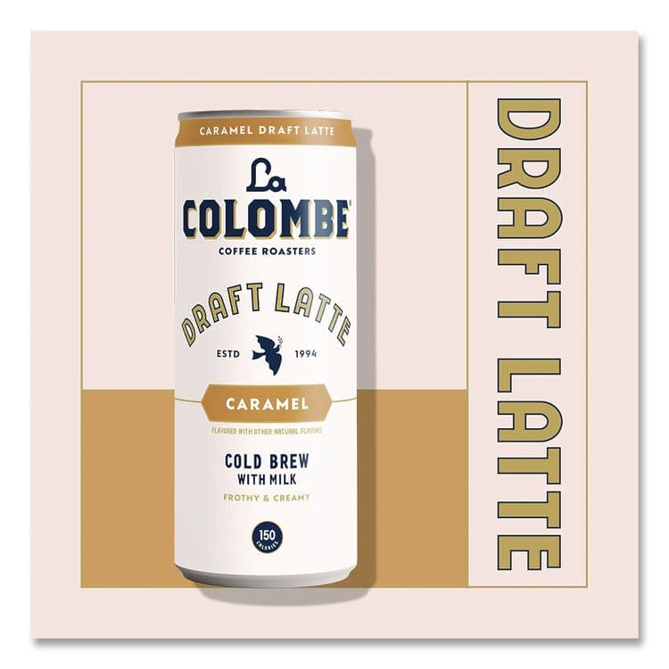 LA COLOMBE COFFEE ROASTERS Draft Latte Cold Brew, Caramel Latte, 11 oz Can, 12/Carton (LALLCT00499) thumbnail 3