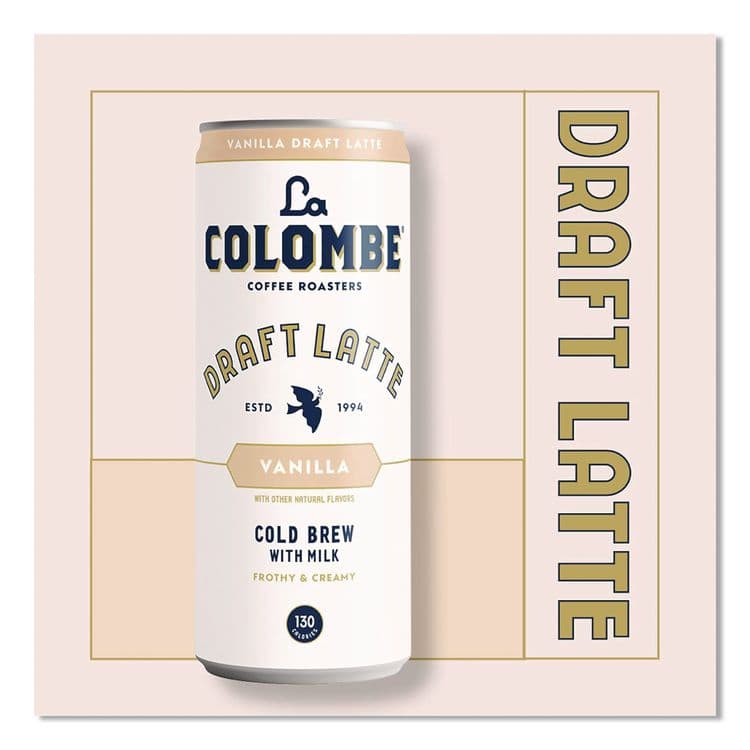 LA COLOMBE COFFEE ROASTERS Draft Latte Cold Brew, Vanilla Latte, 11 oz Can, 12/Carton (LALLCT30502) thumbnail 3
