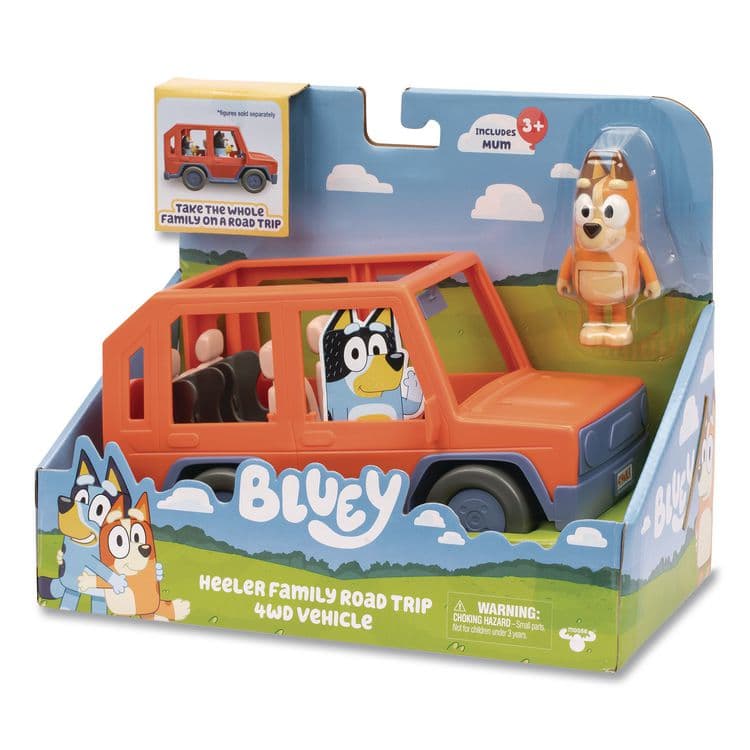 BLUEY Series 11: Heeler Family Road Trip 4WD Vehicle, Ages 3 and Up, 2 Pieces (LTP176614) thumbnail 2