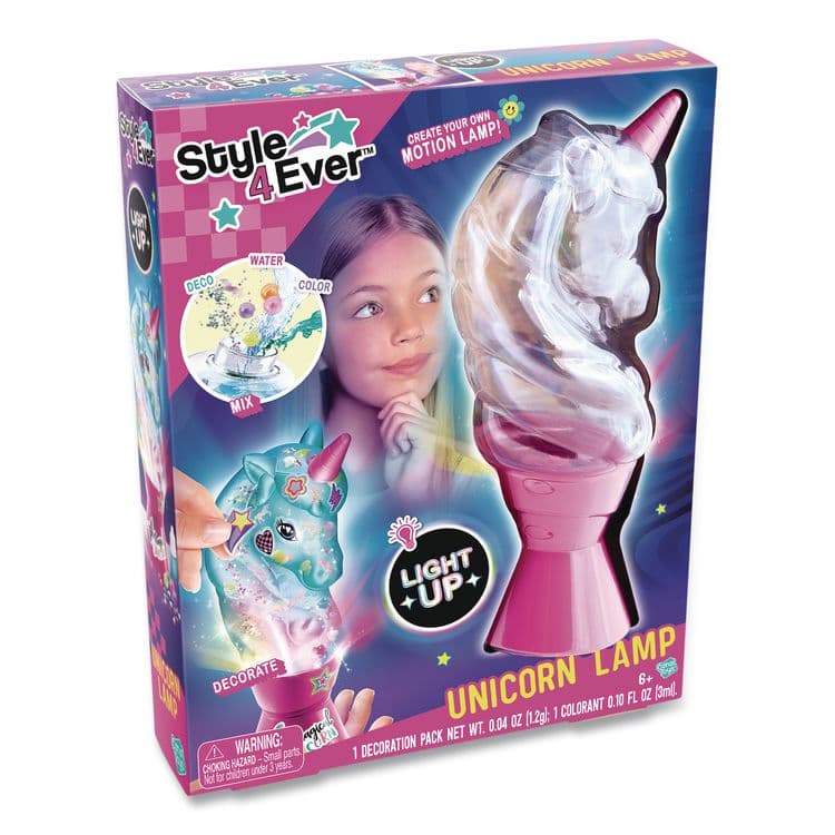 CANAL TOYS Unicorn Moon Lamp Creator Kit with Beads, Stickers, Colorant, Confetti and Glitter, Ages 8 and Up (LTP22839012) thumbnail 2