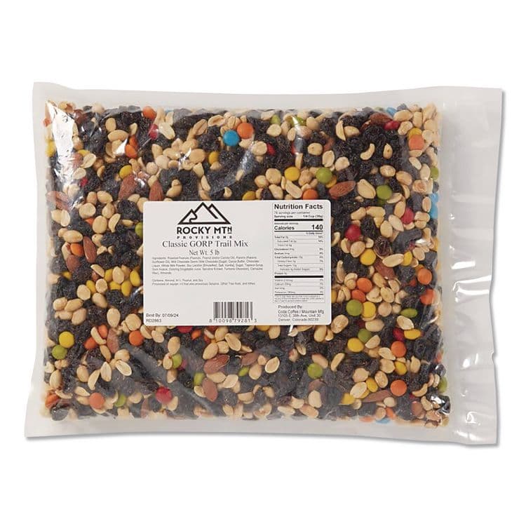 PERFORMANCE FOOD GROUP Rocky MTN Provisions Classic GORP Trail Mix, 5 lb Bag, 4/Carton (MMGCDA79281) thumbnail 4