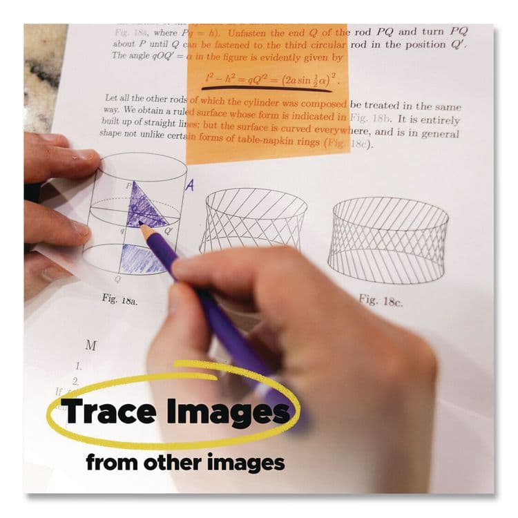 3M/COMMERCIAL TAPE DIV. Transparent Notes, 2.88" x 5.88", Clear, 36 Sheets/Pad (MMM636TRSPT) thumbnail 3