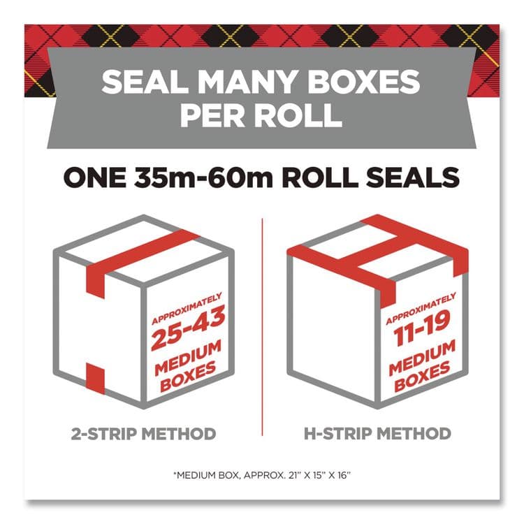 3M/COMMERCIAL TAPE DIV. General Purpose Packaging Tape with Dispenser, 3" Core, 1.88" x 54.6 yd, Clear (MMM3350RD36GC) thumbnail 3