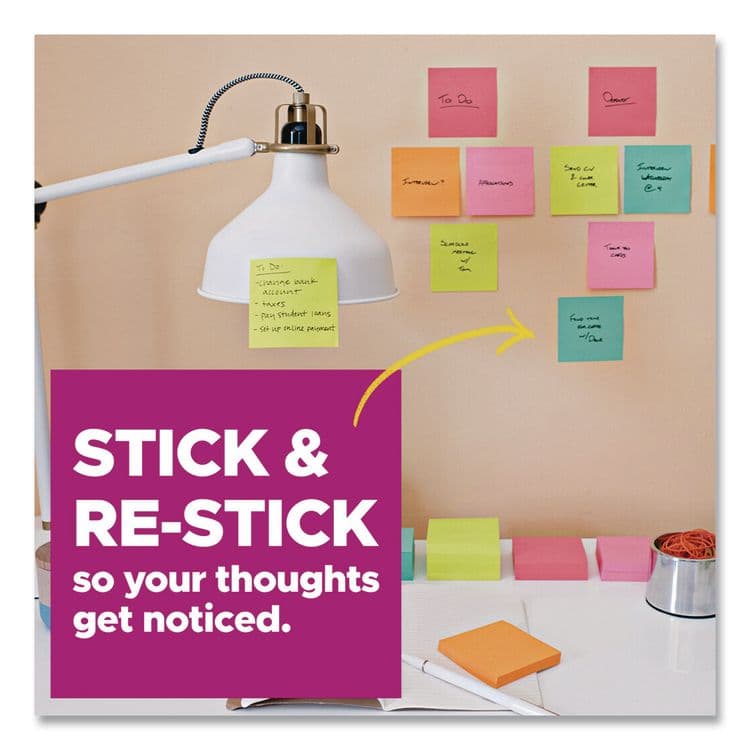 3M/COMMERCIAL TAPE DIV. Pads in Playful Primary Collection Colors, 1.88" x 1.88", Assorted Colors, 90 Sheets/Pad, 18 Pads/Pack (MMM62218SSANCP) thumbnail 4