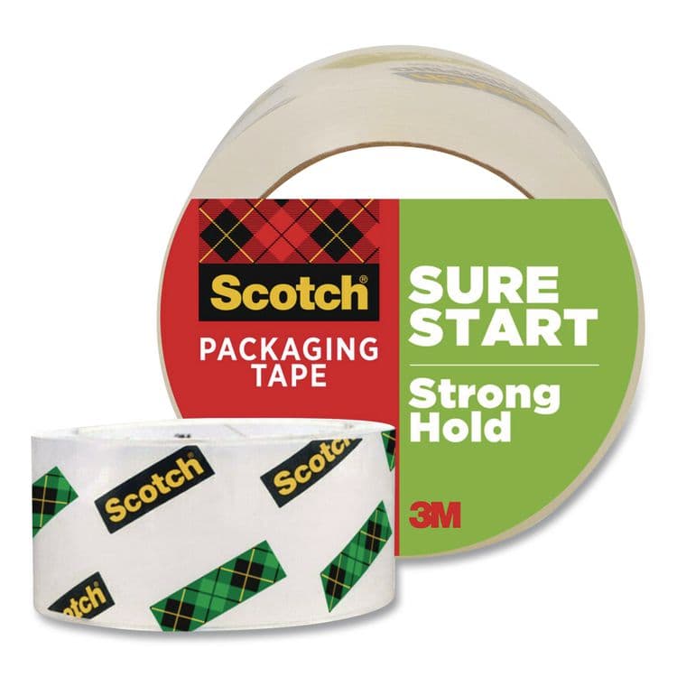 3M/COMMERCIAL TAPE DIV. Sure Start Packaging Tape, 3" Core, 1.88" x 54.6 yds, Clear (MMM3450) thumbnail 2