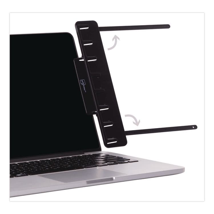 NOTETOWER Monitor Document and Note Holder, Hold Up to 4 Legal Size Sheets, Plastic, Black (NWRNTR2001) thumbnail 3