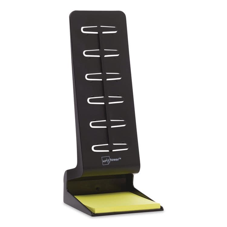 NOTETOWER Mini Note Holder, Plastic, Black (NWRNTR3501)