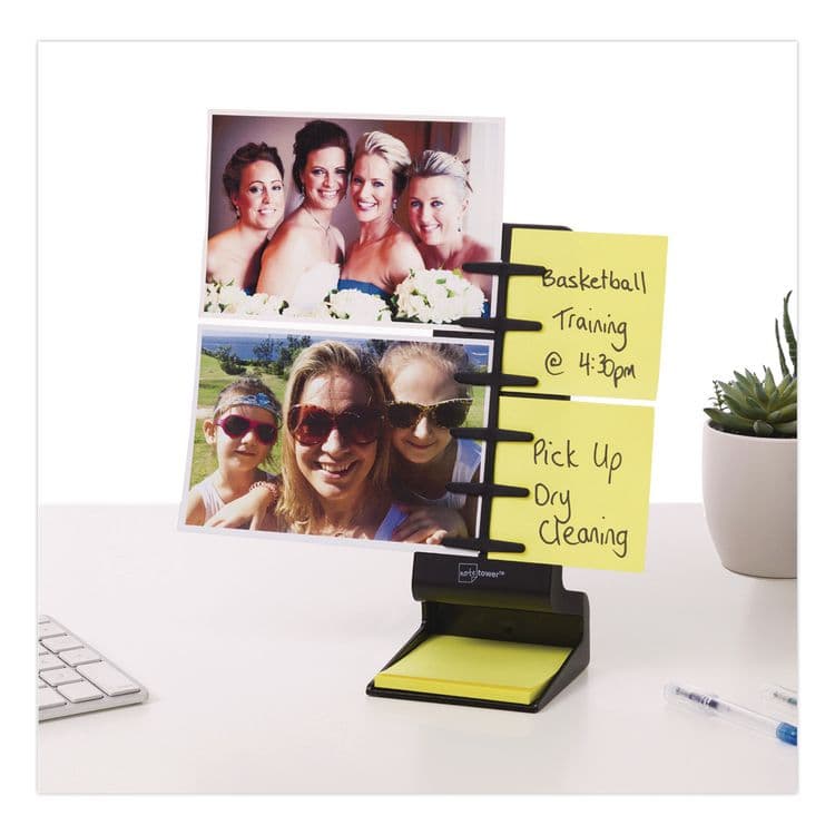 NOTETOWER Mini Note Holder, Plastic, Black (NWRNTR3501) thumbnail 4