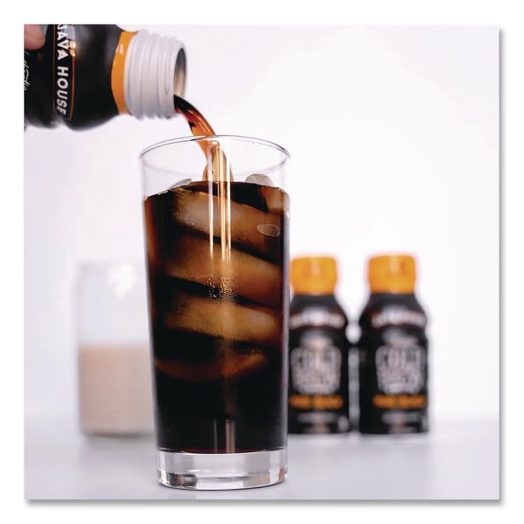 JAVA HOUSE Cold Brew Coffee, Pure Black, 8 oz Bottle, 24/Carton (JVHHFP01781) thumbnail 4