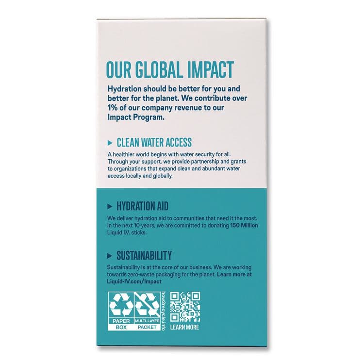 UNILEVER Sugar-Free Hydration Multiplier, 0.45 oz Stick, Sugar-Free White Peach, 15/Pack (LQVEHC28674) thumbnail 4