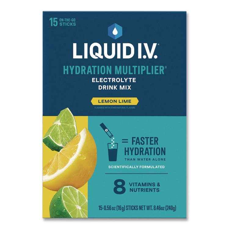 UNILEVER Hydration Multiplier, Lemon-Lime, 0.56 oz Stick, 15/Pack (LQVEHC47494)
