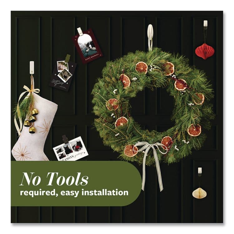 3M/COMMERCIAL TAPE DIV. Limited Edition Decorative Hook Variety Pack, (8) Mini Spring Hooks, (2) Medium Hooks (Supports 3lb), Sage Green/Brass, 10/PK (MMMSGMHP10ESF) thumbnail 2