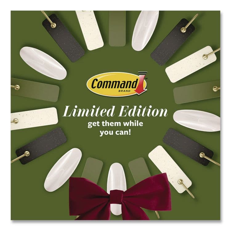 3M/COMMERCIAL TAPE DIV. Limited Edition Decorative Hook Variety Pack, (8) Mini Spring Hooks, (2) Medium Hooks (Supports 3lb), Sage Green/Brass, 10/PK (MMMSGMHP10ESF) thumbnail 4