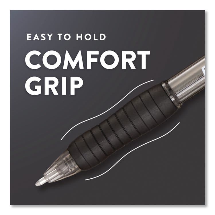 SANFORD Profile Ballpoint Pen, Retractable, Bold 1.4 mm, Black Ink, Smoke/Black Barrel, 8/Pack (PAP1960667) thumbnail 2