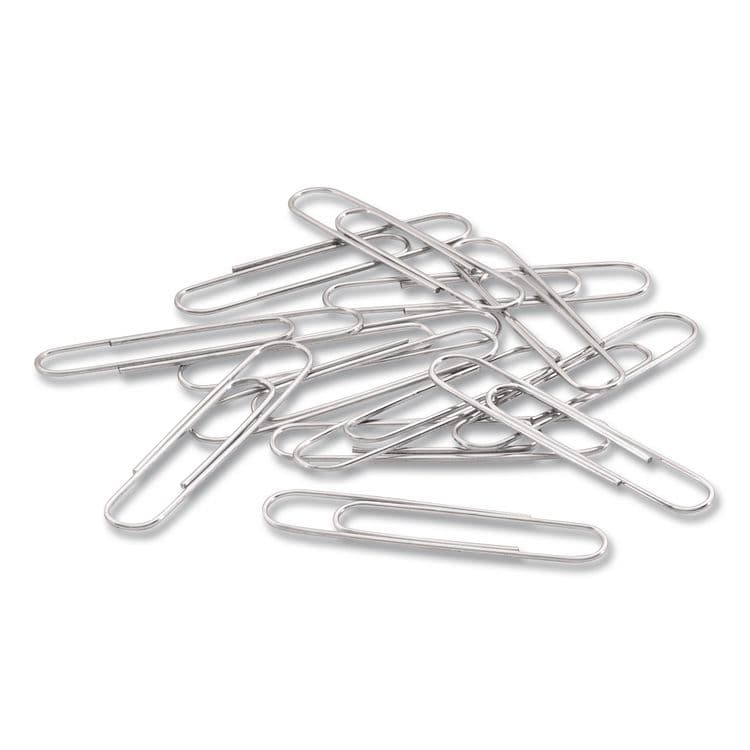 ACCO BRANDS, . Recycled Paper Clips, Jumbo, Smooth, Silver, 100 Clips/Box, 10 Boxes/Pack (ACC72525) thumbnail 3