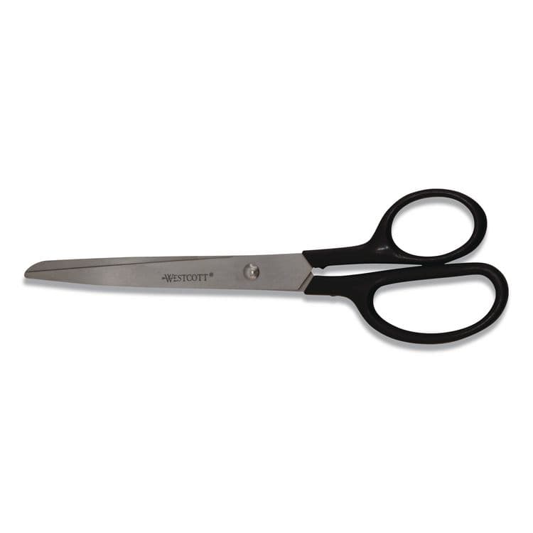 ACME UNITED CORPORATION Straight Contract Scissors, 8" Long, 3" Cut Length, Straight Black Handle, 144/Carton (ACM10572CT) thumbnail 2