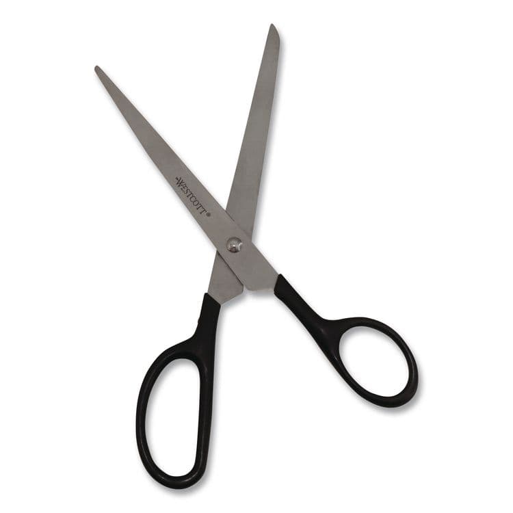 ACME UNITED CORPORATION Straight Contract Scissors, 8" Long, 3" Cut Length, Straight Black Handle, 144/Carton (ACM10572CT) thumbnail 3