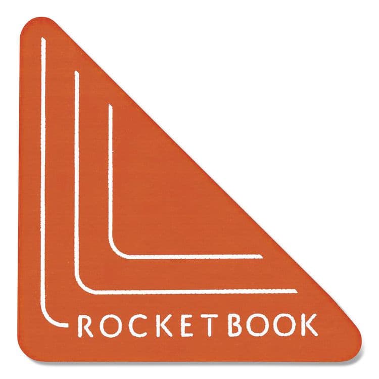 ROCKETBOOK Beacons Smart Stickers for Whiteboards, Reusable Triangles, 2.5" x 2.5", Fluorescent Orange, 4/Pack (RKBBEAB4K) thumbnail 2