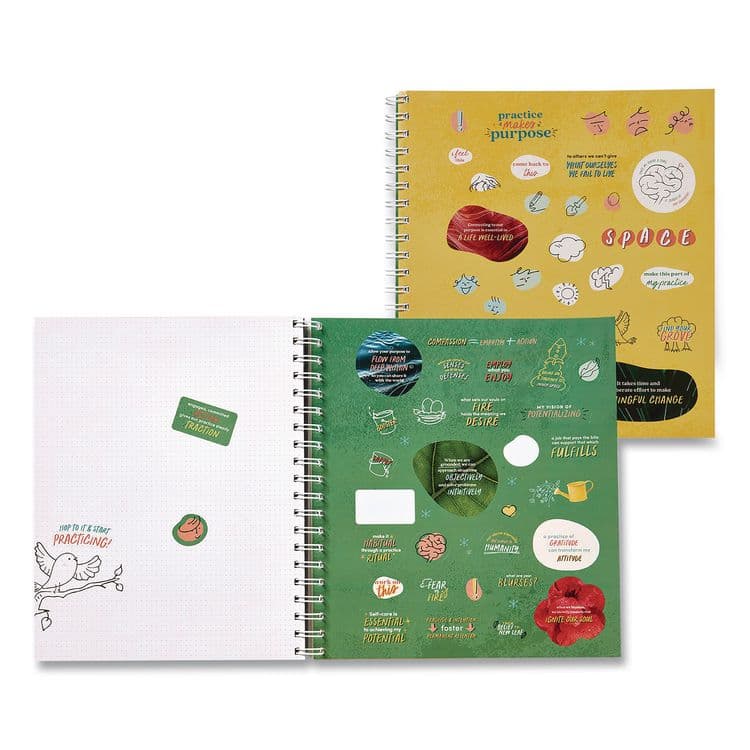 LIFELINES Guided Journal: Practice Makes Purpose by Melissa Bernstein and Shiri Mund, PhD, Green Tree Cover, (90) Sheets (LLN171101) thumbnail 2