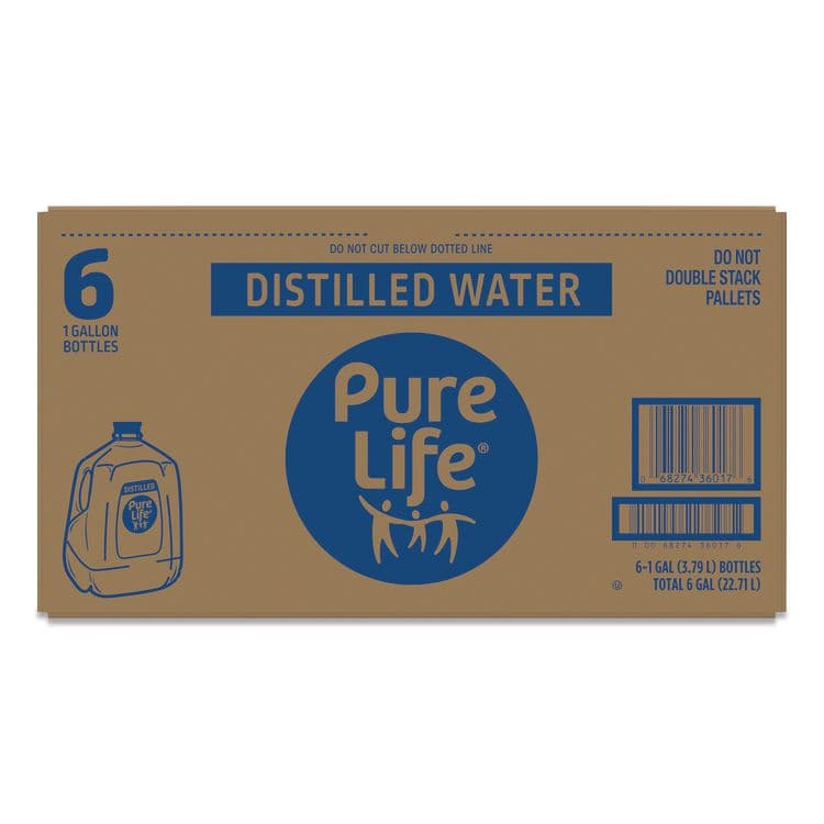 NESTLE WATERS, N.A. Distilled Water, 1 gal Bottle, 6 Bottles/Carton (NLE12532472PK)