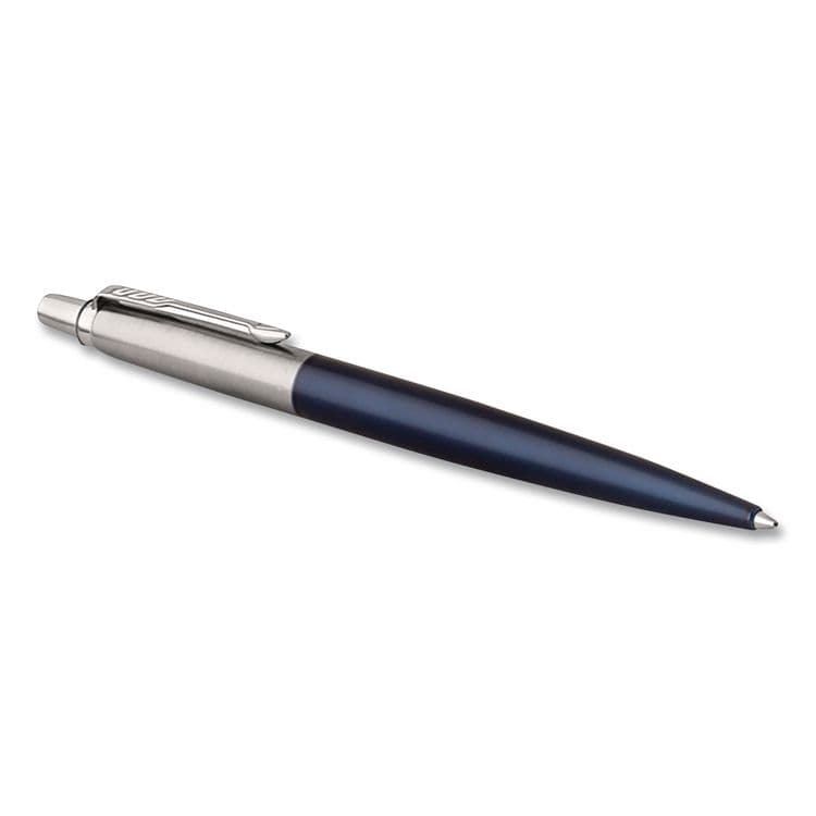 SANFORD Jotter Ballpoint Pen, Retractable, Medium 0.7 mm, Blue Ink, Royal Blue/Stainless-Steel Barrel (PAR1953209) thumbnail 2