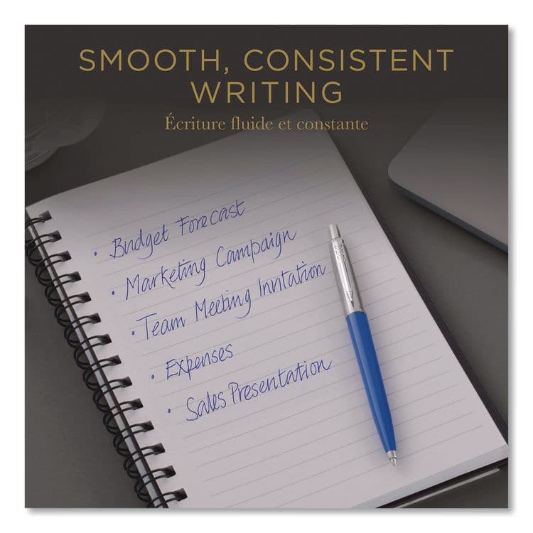 SANFORD Quinkflow Refill for Parker Ballpoint Pen, Medium Conical Tip, Blue Ink, 10/Pack (PAR2119154) thumbnail 4